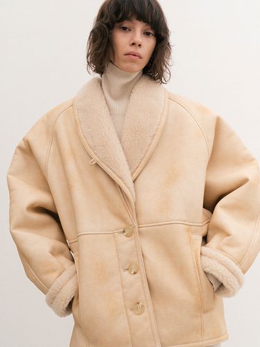 Shawl Collar Shearing Jacket _ - LE - Modalova