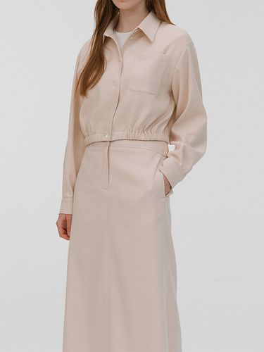 Brushed Hline Long Skirt (Cream) - kotelo - Modalova