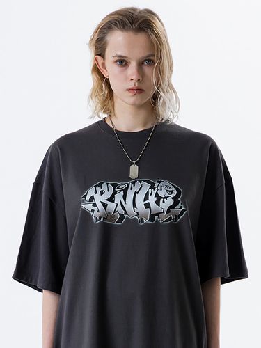 RNHI Graffiti H/S T-shirt _Charcoal - runningHIGH - Modalova