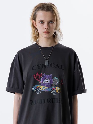 Cynical Mad Rider H/S T-shirt _Charcoal - runningHIGH - Modalova