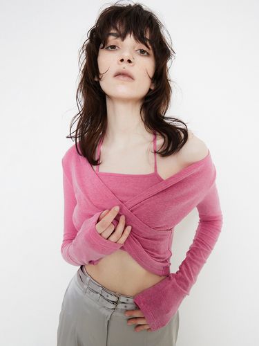 Halter Neck Layered Top (Pink) - HAE BY HAEKIM - Modalova