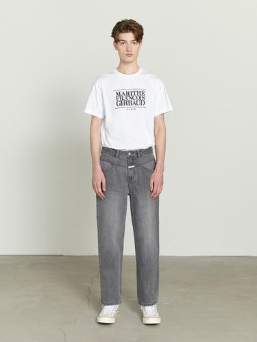 M X-Pocket Tapered Denim Pants_Light Gray - MARITHE MOUVEMENT - Modalova