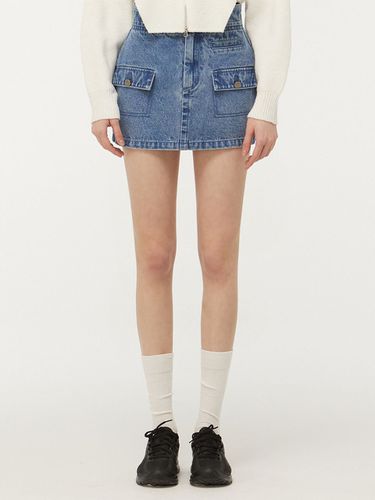 Cargo Denim Skirt _ Blue - CITYBREEZE - Modalova