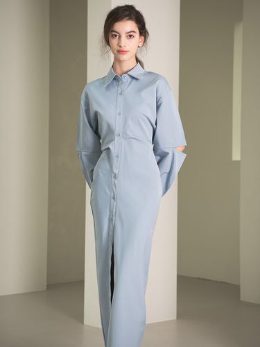 Button Shirt Dress - yyiam - Modalova