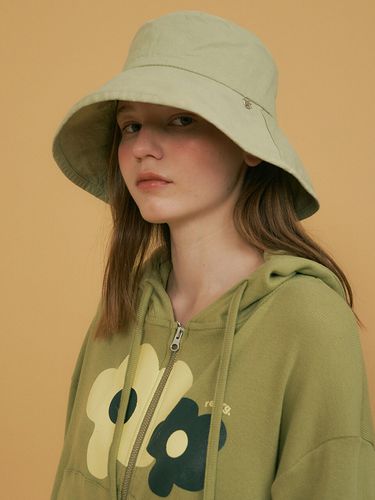 Pod Logo Cotton Bucket Hat_ Green - REORG - Modalova