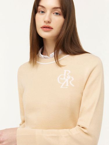 Logo Jacquard Knit _ Beige - CITYBREEZE - Modalova