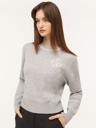 Logo Jacquard Knit _ Mlange Grey - CITYBREEZE - Modalova