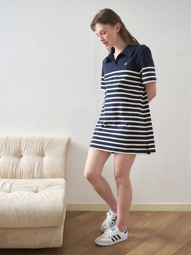 Stripe Mini Dress - FRRW - Modalova