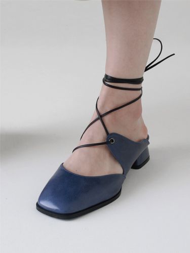 Saddle Mule Sandals_Navy - KIDAY - Modalova