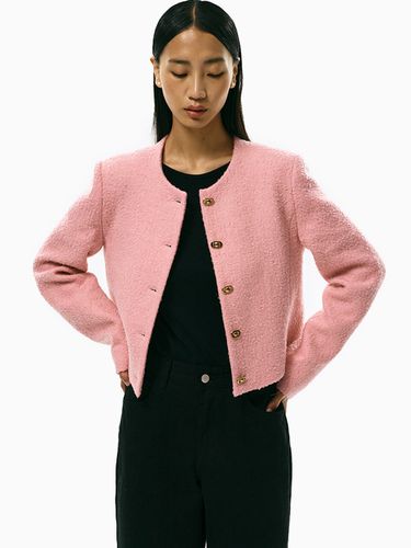 Boucle Tweed Jacket _Pink - ARCHAIC - Modalova