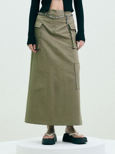 Maxi Cargo Skirt (Brown) - HAE BY HAEKIM - Modalova