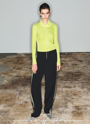 Turtleneck Mesh Top_Green - OPEN YY - Modalova