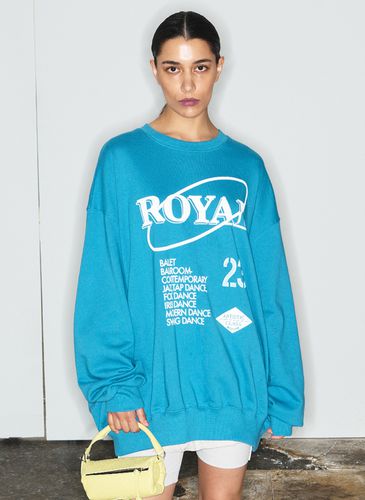 Royal Letter Sweatshirt_Blue - OPEN YY - Modalova