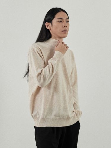 Like Mock Neck Sweater - Beige - Analogmood - Modalova