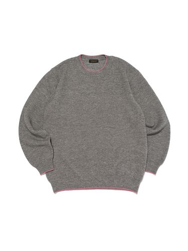 Racoon Collar Striped Sweater - Analogmood - Modalova