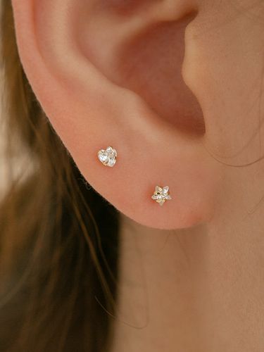 Heart CZ Star Piercing #PI08 - LUNNE - Modalova