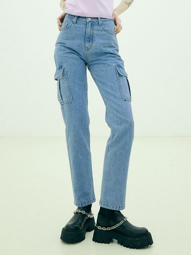 Slim-fit Cargo Denim Pants () - HAE BY HAEKIM - Modalova