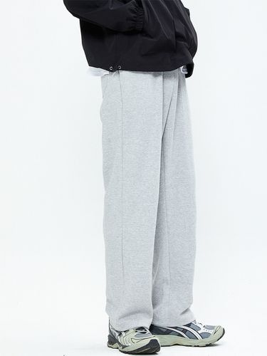 Wide Sweat Training Pants _ Grey - PEPPERSEASONING - Modalova