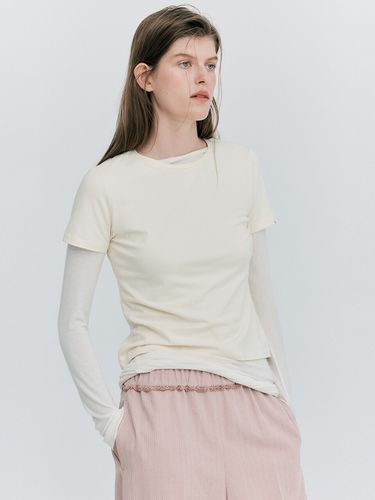 Basic T-shirt _ Light Yellow - WNDERKAMMER - Modalova