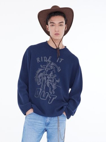 Rodeo Graphic Knit Sweater _ Navy - Wrangler - Modalova