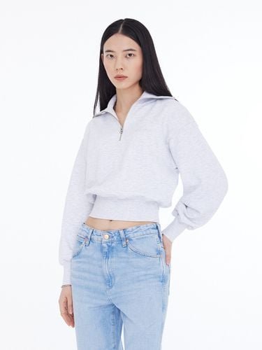 Standard Cropped Half Zip-Up Sweatshirt - Wrangler - Modalova