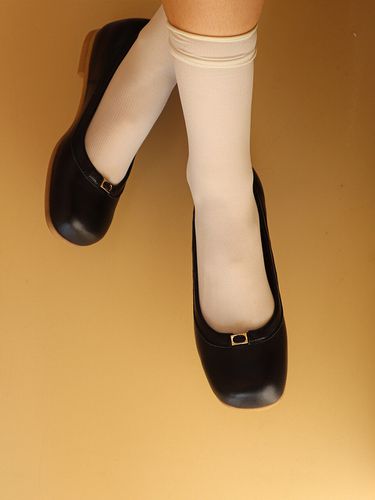 Mini Buckle Flat Shoes_Black - MOL:pin - Modalova