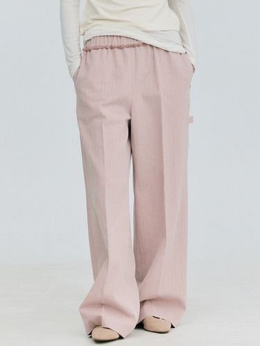 Color Banding Pants _ Pink - WNDERKAMMER - Modalova