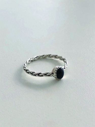 Black Onyx Ring - moire_ - Modalova