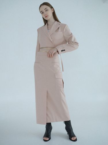 Pocket Maxi Skirt_Pink - PAUL&ALICE - Modalova