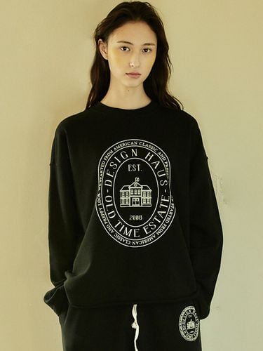 Design House Logo Oversized Long-Sleeve T-shirt - beyondcloset - Modalova