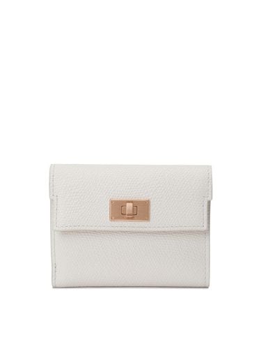 Stephanie Slim Mini Half Wallet_Cappuccino Cream - COURONNE - Modalova