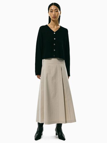 A-line Belted Long Skirt _Beige - ARCHAIC - Modalova