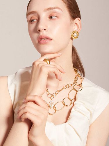 Kate Pearl Chain Necklace - TANI by MINETANI - Modalova