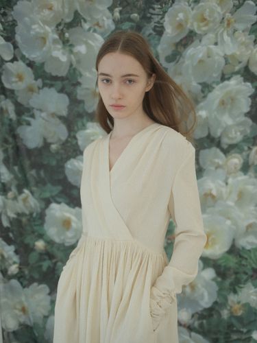 Wrap Dress_Cream - PAUL&ALICE - Modalova