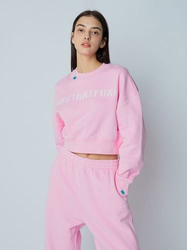 Standard Logo Sweatshirt_Pink - INSTANTFUNK - Modalova