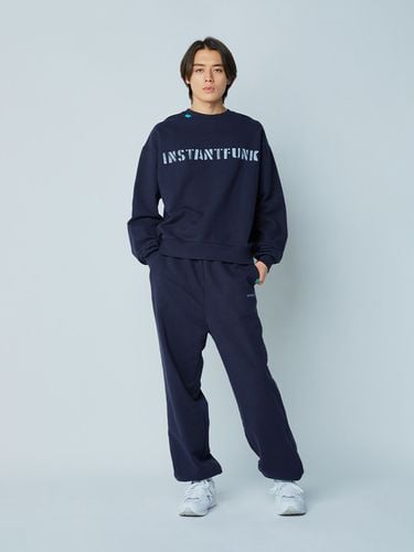 Standard Logo Sweatshirt_Navy - INSTANTFUNK - Modalova