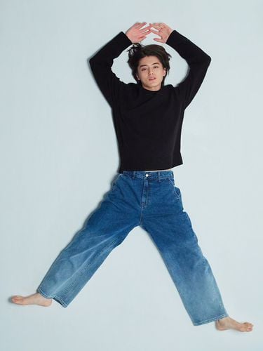 Ms Gradation Straight Leg Jeans_Blue - INSTANTFUNK - Modalova