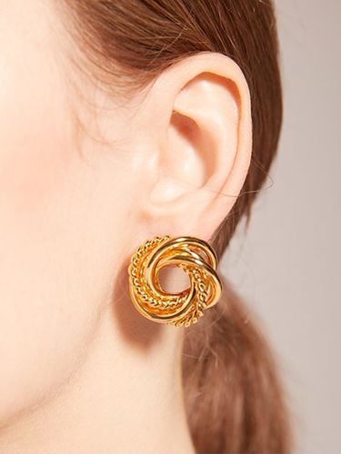 Mia Double Twist Earrings - TANI by MINETANI - Modalova