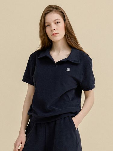 Porquerolles Terry T-shirt (Navy) - Studio & Parc - Modalova