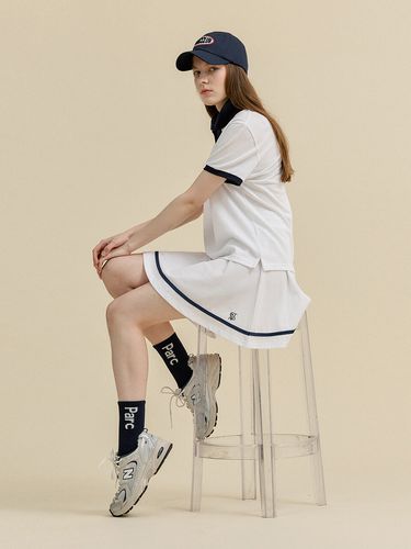 Spotlight Mini Skirt (White) - Studio & Parc - Modalova