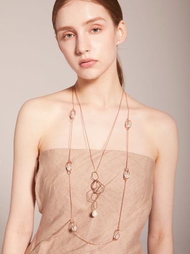 Rudy Pearl `drop` necklace - TANI by MINETANI - Modalova