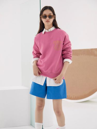 Oversized Logo Sweatshirt _Pink - DEKAVV - Modalova