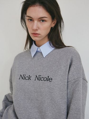 Nicole Classic Logo Sweatshirt_Gray - NICK&NICOLE - Modalova