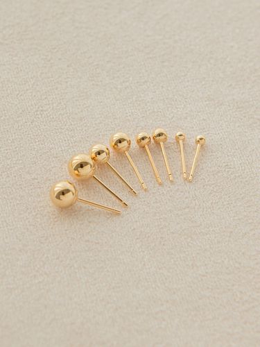 Basic Ball Earrings #ES02_ Gold - LUNNE - Modalova