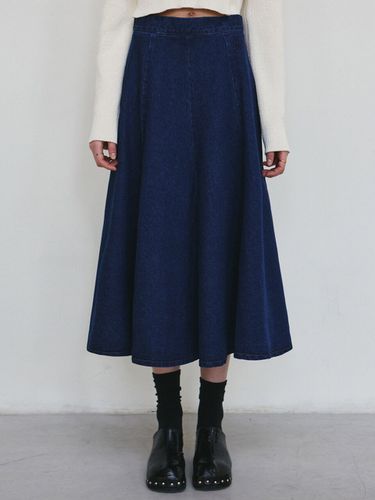 Nicole Flare Denim Skirt_Blue - NICK&NICOLE - Modalova