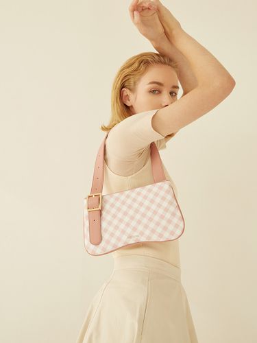 Check Shoulder Bag_Baby Pink - ALKI ALKA - Modalova