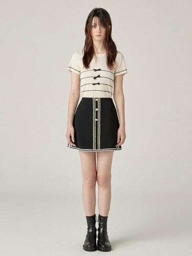 Tweed Lace Mini Skirt _ Black - JOHNNY HATES JAZZ - Modalova