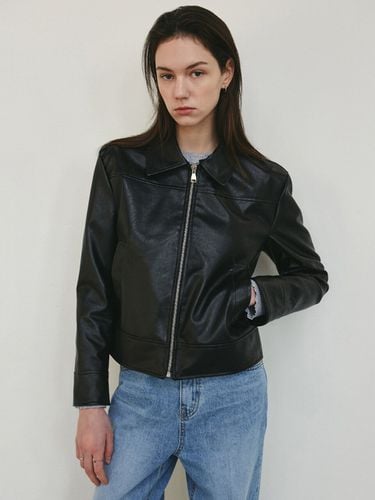 Essential Vegan Leather Jacket_Black - NICK&NICOLE - Modalova