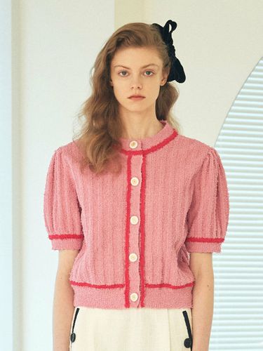 Puff Short Cardigan _ Pink - JOHNNY HATES JAZZ - Modalova