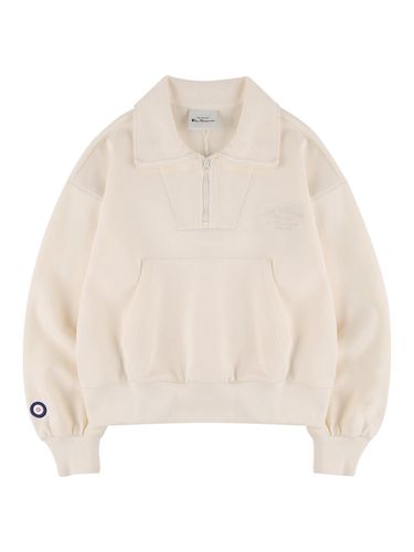 Half Zip-Up Collar Sweatshirt _ - bensherman - Modalova